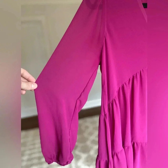Melloday Boho Tiered Ruffle Blouse 
Cottagecore Feminine Romantic Autumn Brunch - Picture 4 of 8